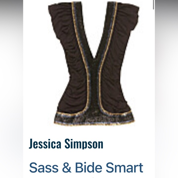 Vintage Sass & Bide worn by Jessica Simpson, taupe colour, very beautiful used. - Picture 6 of 7